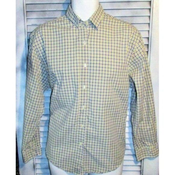 Brooks Brothers Sz 14 Blue and Green Plaid Button Down - Picture 11 of 11
